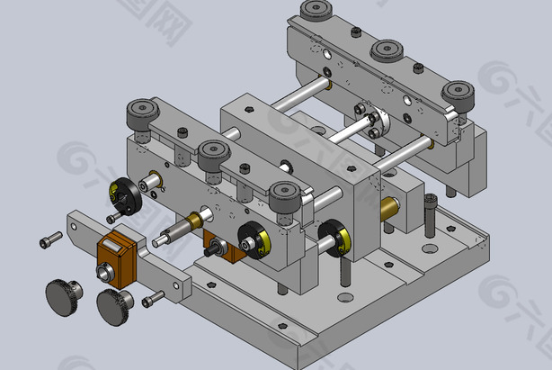 网络侧导板SolidWorks 2010