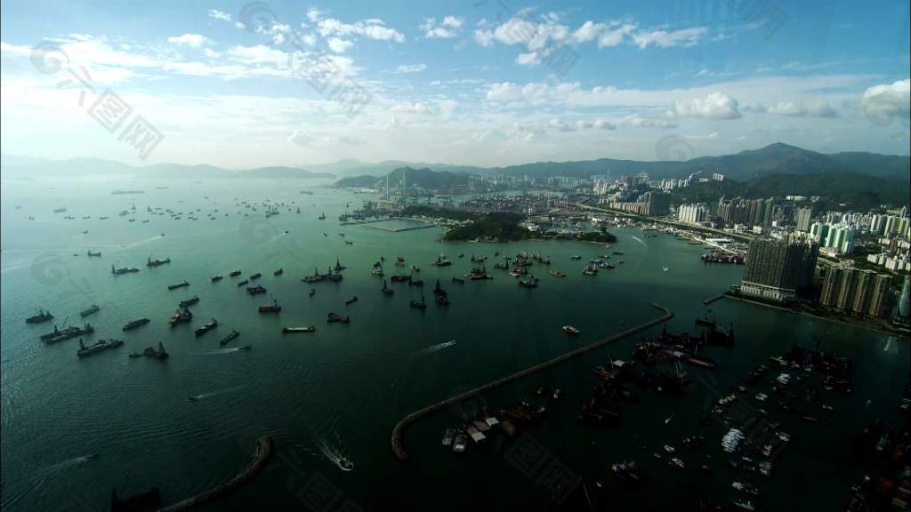 香港城市景高清视频