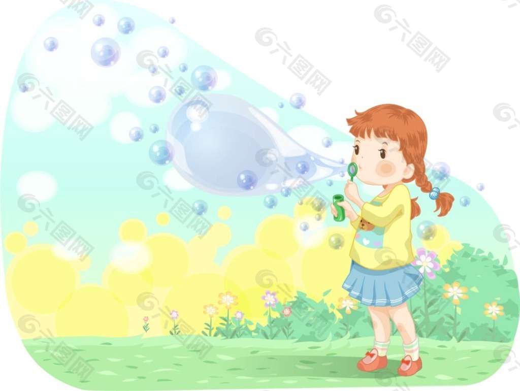 吹泡泡的小孩素材-吹泡泡的小孩图片素材下载-觅知网