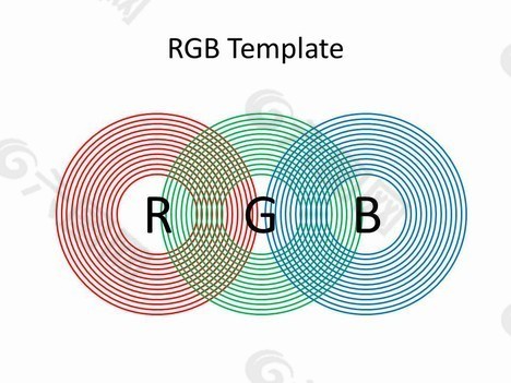 RGB与同心圆模板