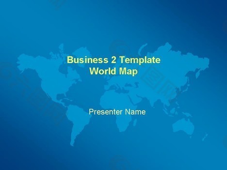 商业世界的地图模板