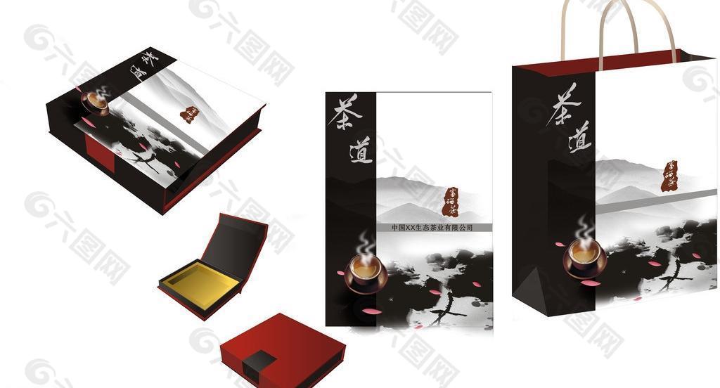 茶叶包装 中国风 (效果图 平面图)图片
