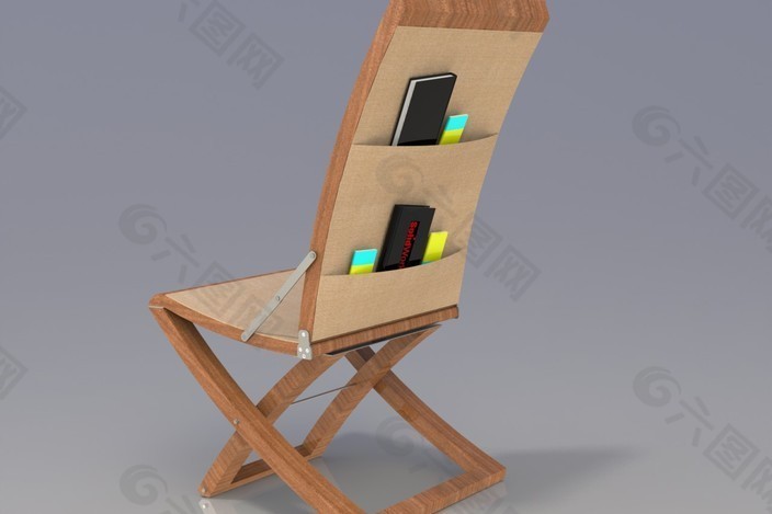 设计的木制折叠椅