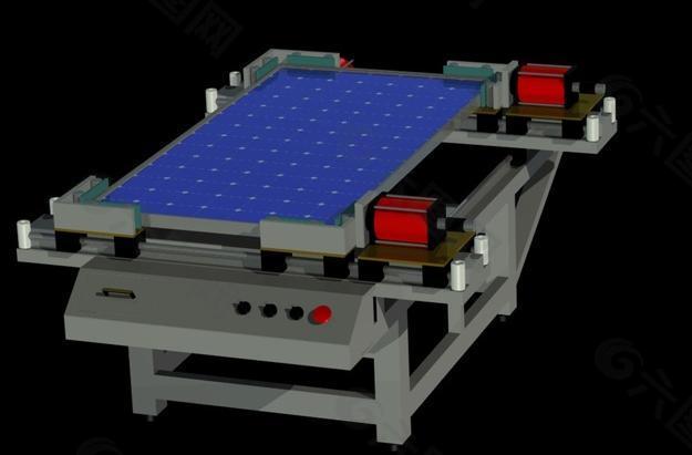 太阳能电池板自动装框机与太阳能电池板