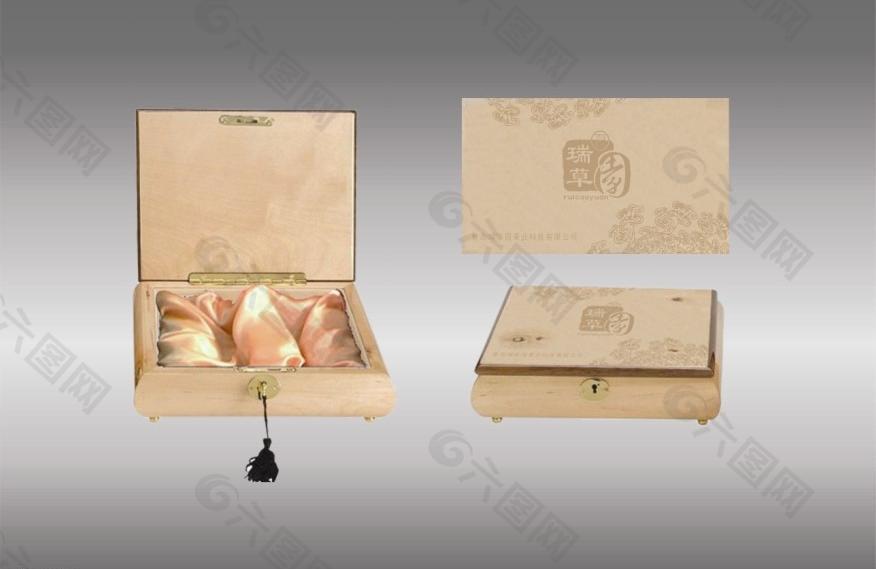 木盒茶包装 (平面图)图片