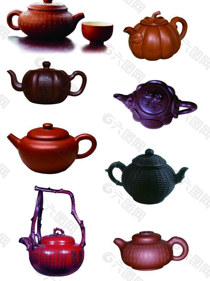 茶壶茶杯抠图图片