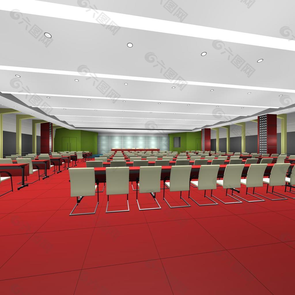 会议室 大堂3D模型