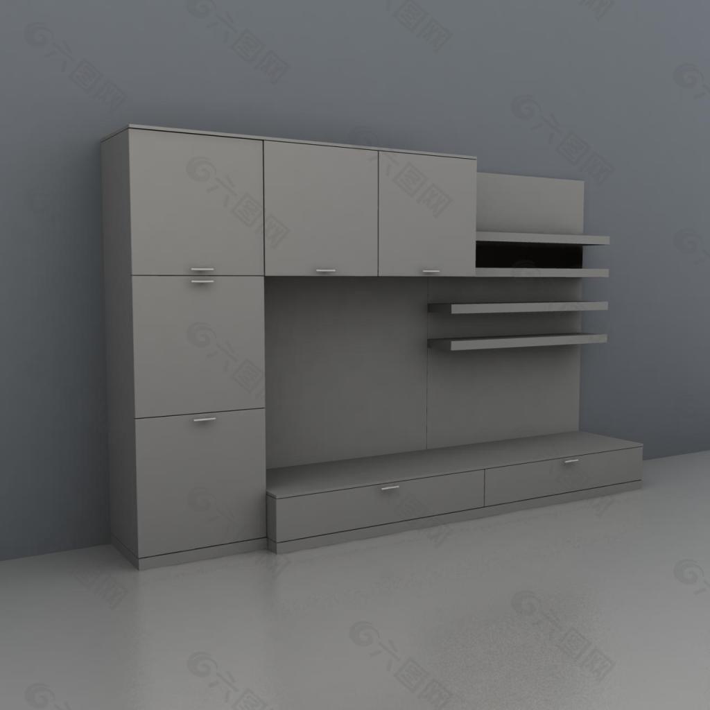 3d模型卧室柜子