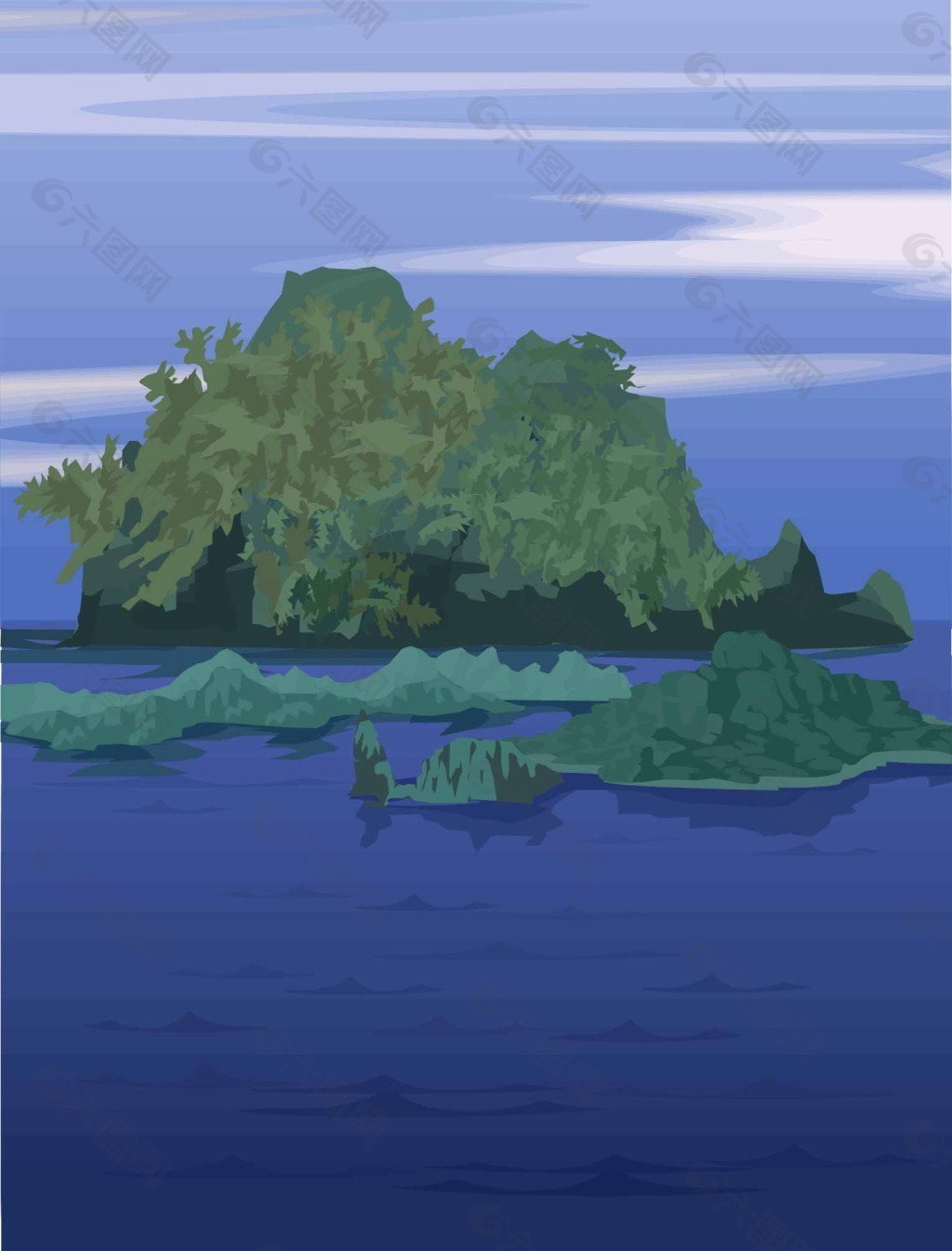 海上的小岛