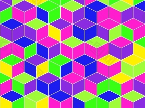 立方体PPT背景- 60989441