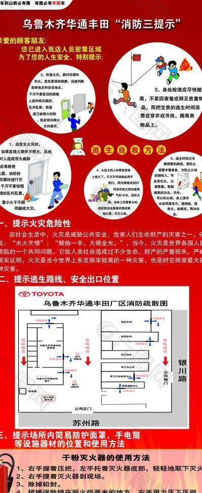 消防知识x展架图片