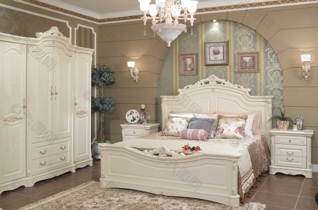 白色欧式卧室