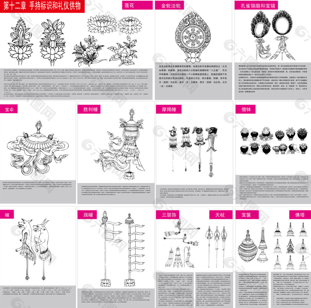 藏传佛教设计元素素材免费下载(图片编号:1014300-六图网