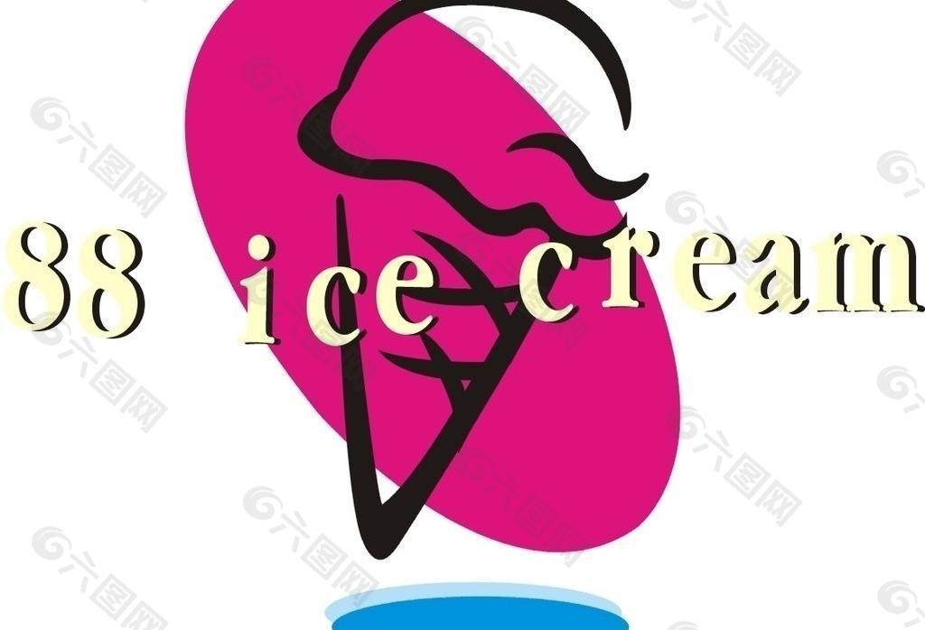 意大利冰淇淋标志 logo 餐饮 美食 夏日图片