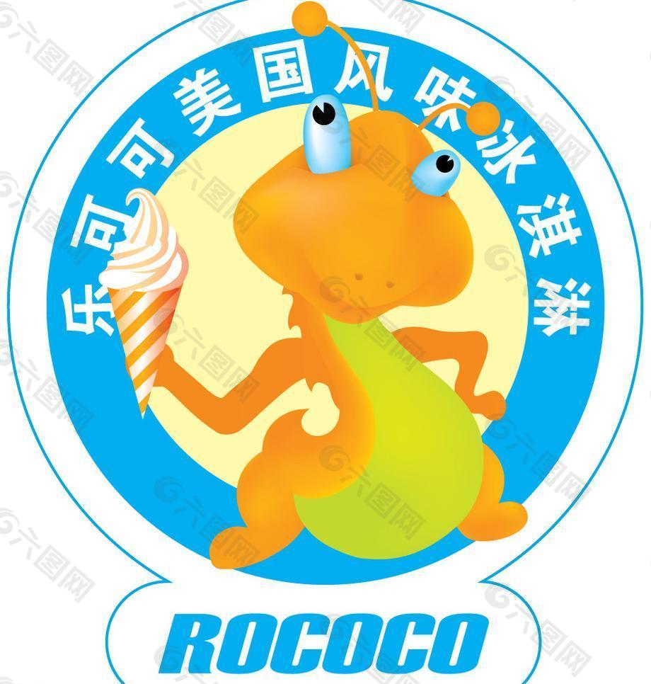 乐可可冰淇淋蚂蚁龙logo图片