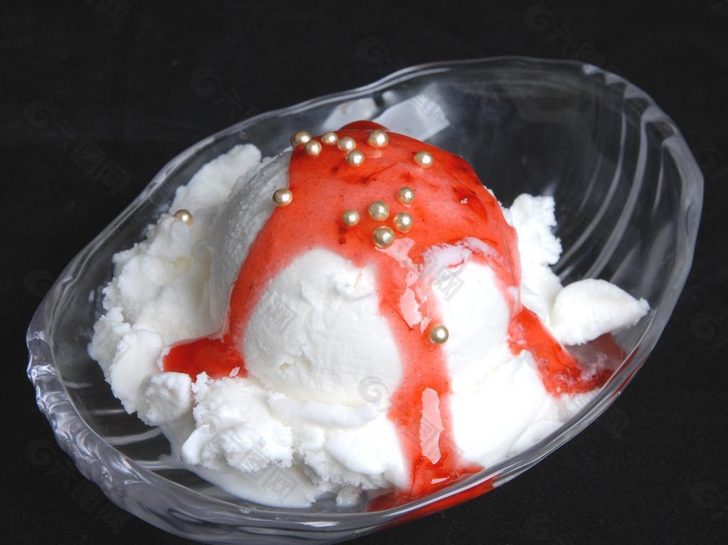 冰淇淋 盘子 高精度图 大图 摄影图图片