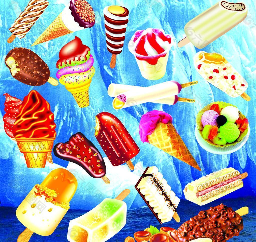 冰淇淋设计图__卡通设计_广告设计_设计图库_昵图网nipic.com