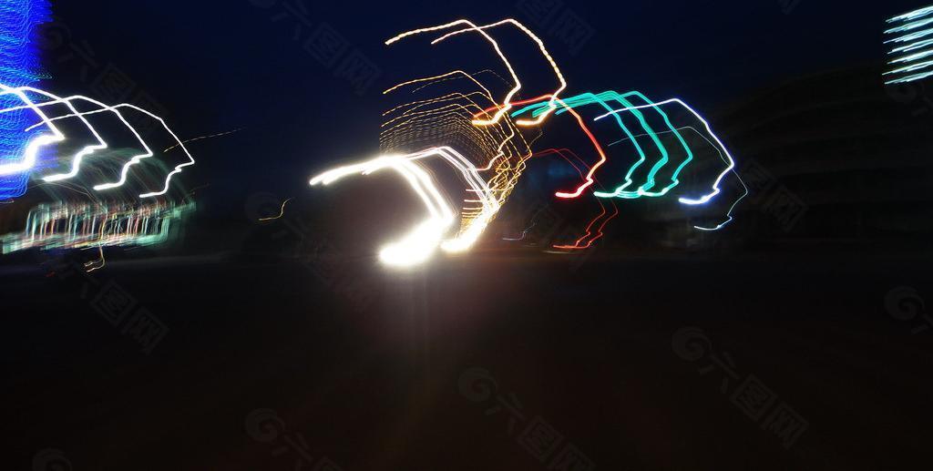 五色线 端午节的夜灯图片