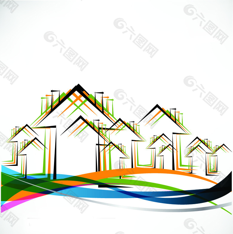 房屋logo模板下载