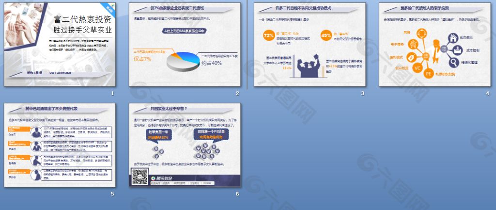 民营企业PPT模板下载