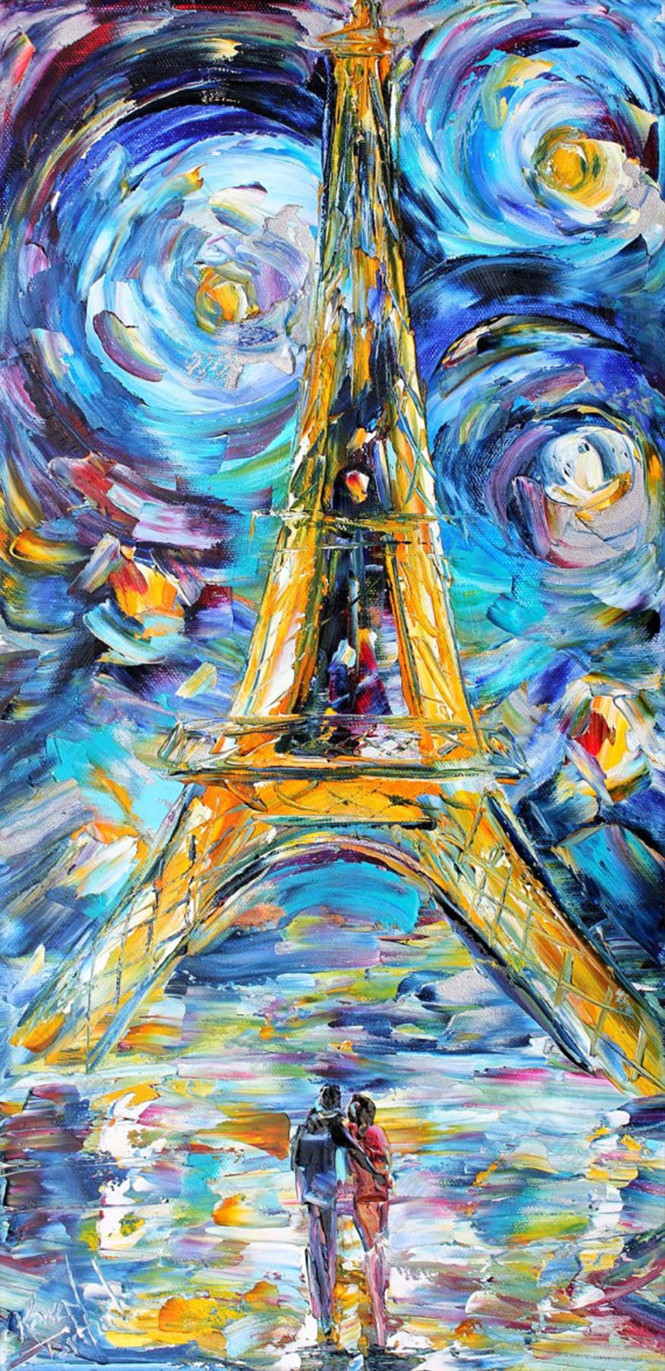 巴黎铁塔-油画