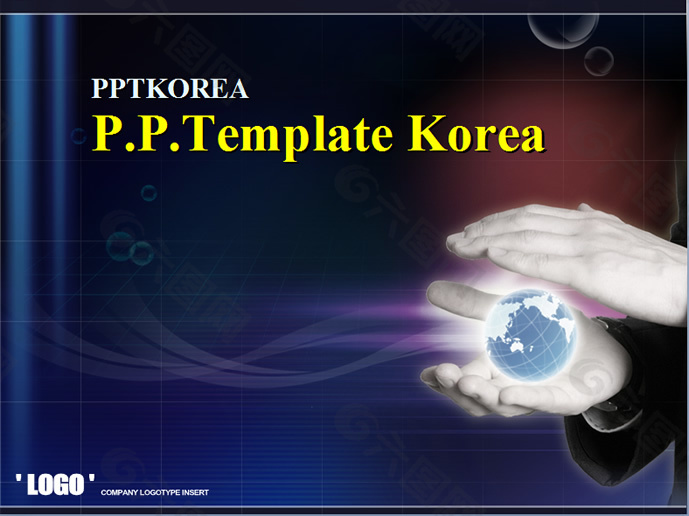 掌控科技韩国ppt模版