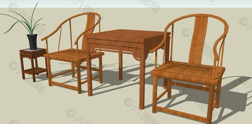 中式桌椅组合图片