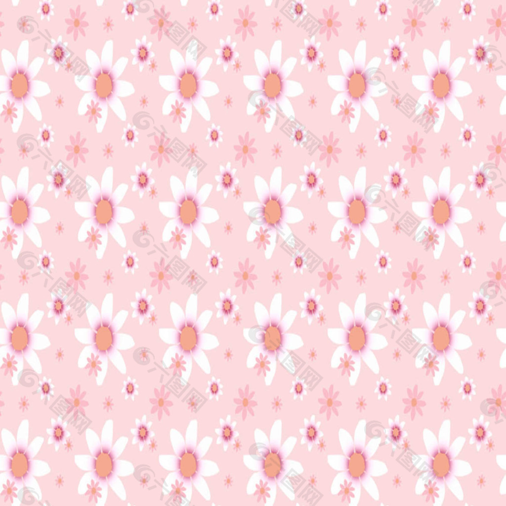 粉色花纹素材
