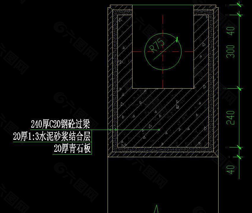 挡土墙及栏杆做法图片