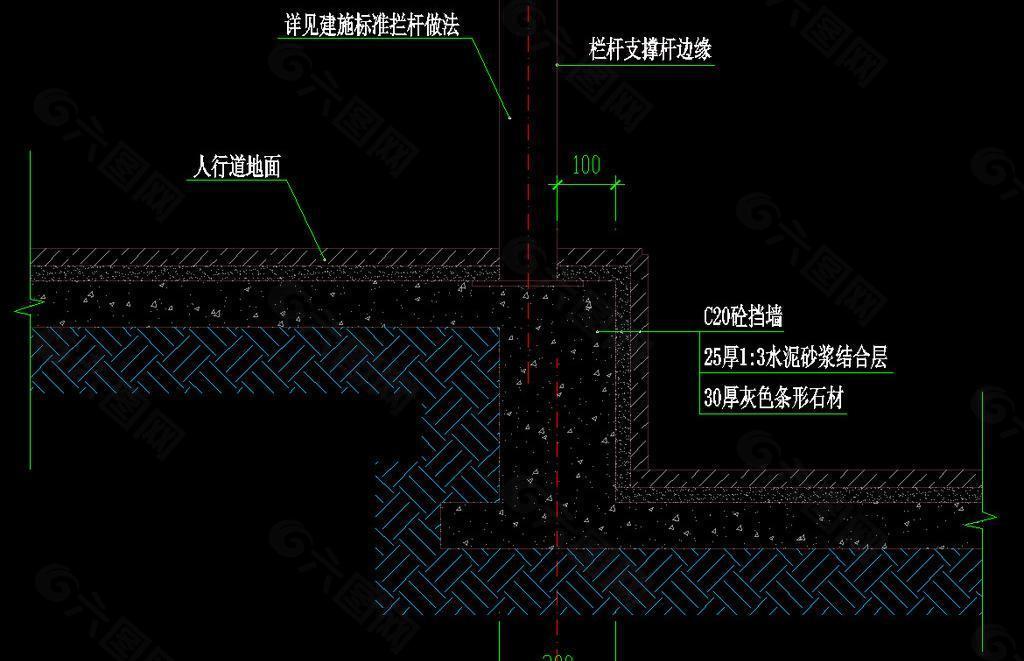 a区细部剖面图片