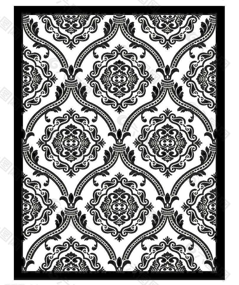 欧式古典地毯花纹图片