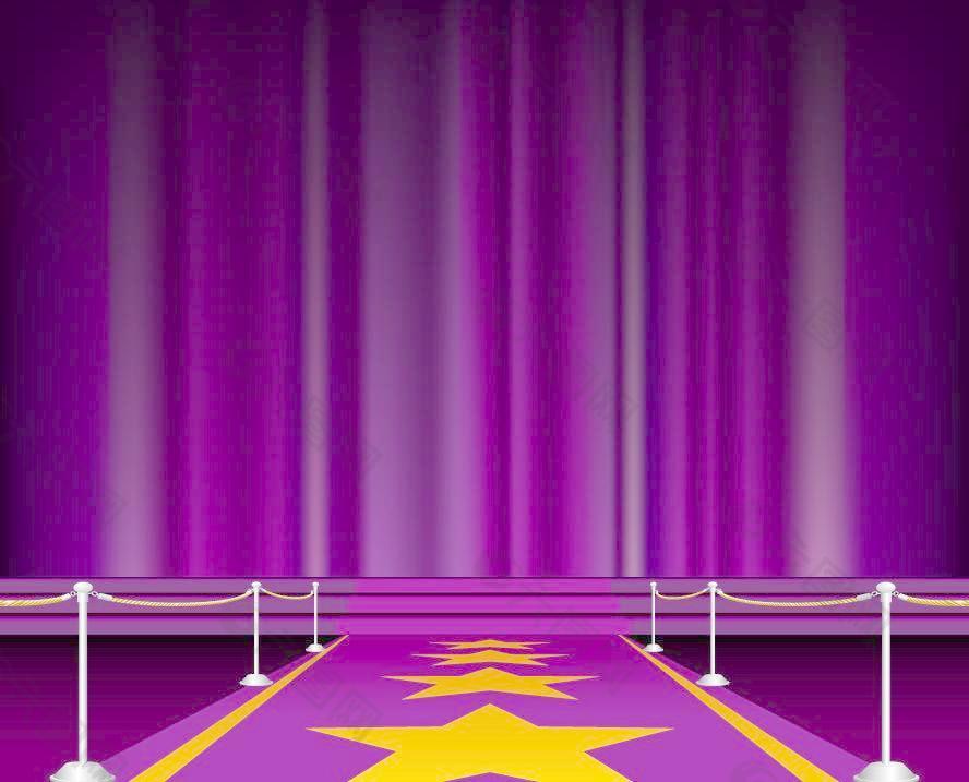 舞台幕布地毯背景图片