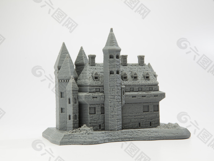 城堡 3d打印模型