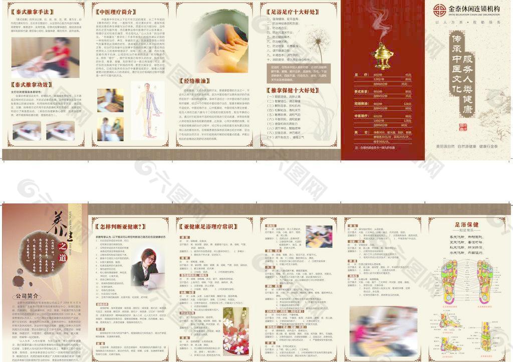 金泰沐足画册图片