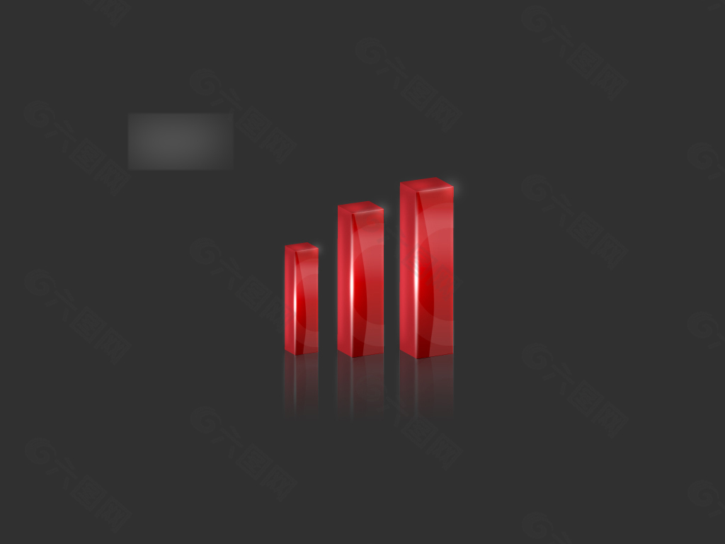 3D红色柱子标志
