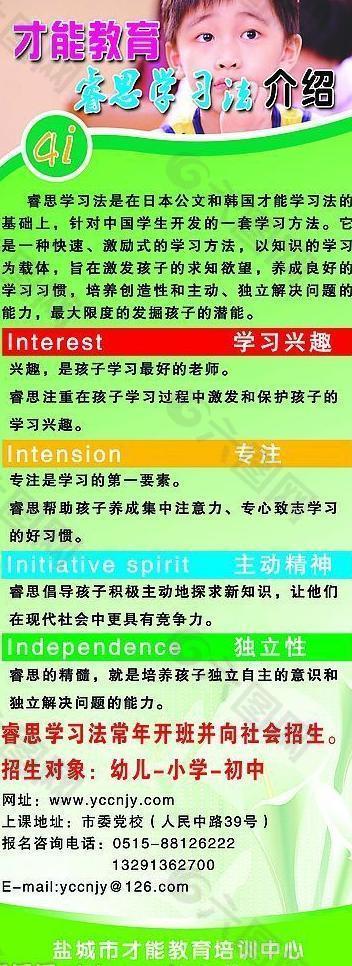 睿思教育易拉宝图片