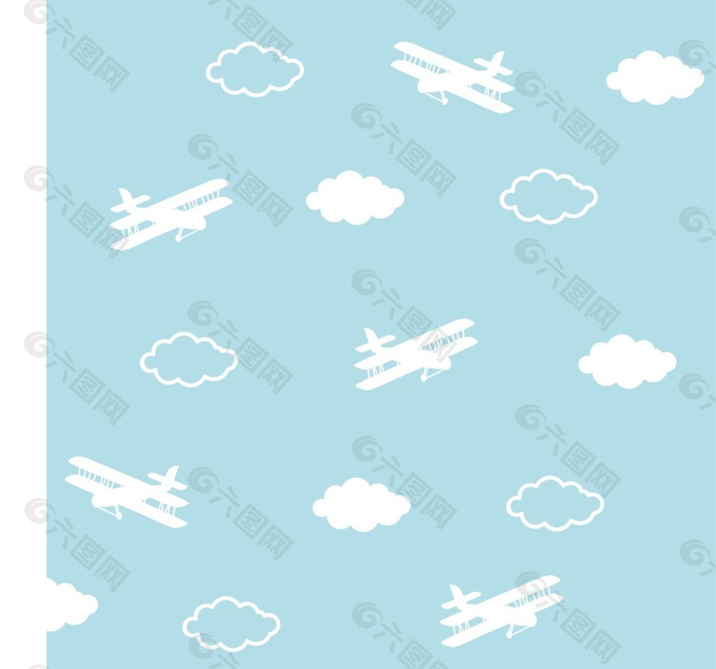 飞机和白云