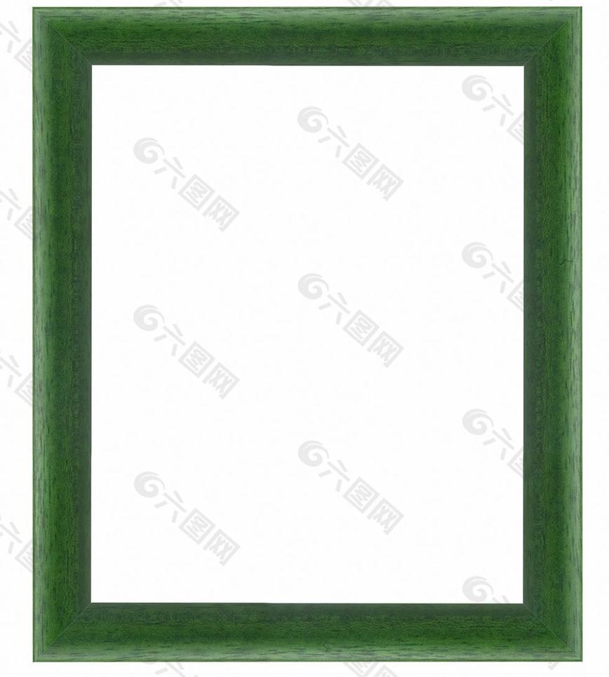 绿色木质相框边框图片