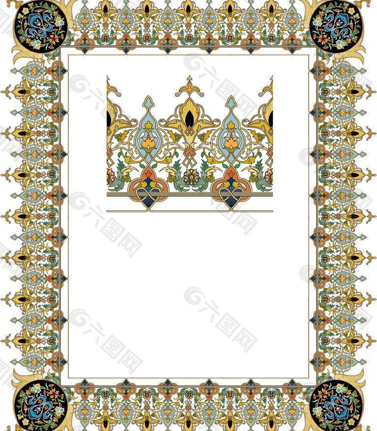 古典花纹花边框 相框图片