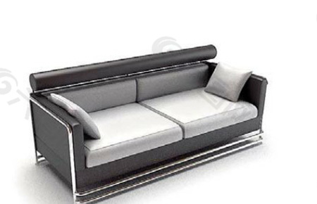 现代风格黑色夹层沙发