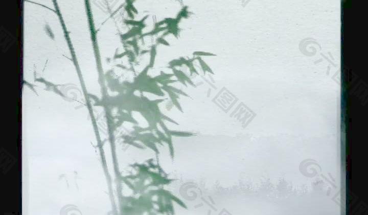 水墨竹子风景画视频图片
