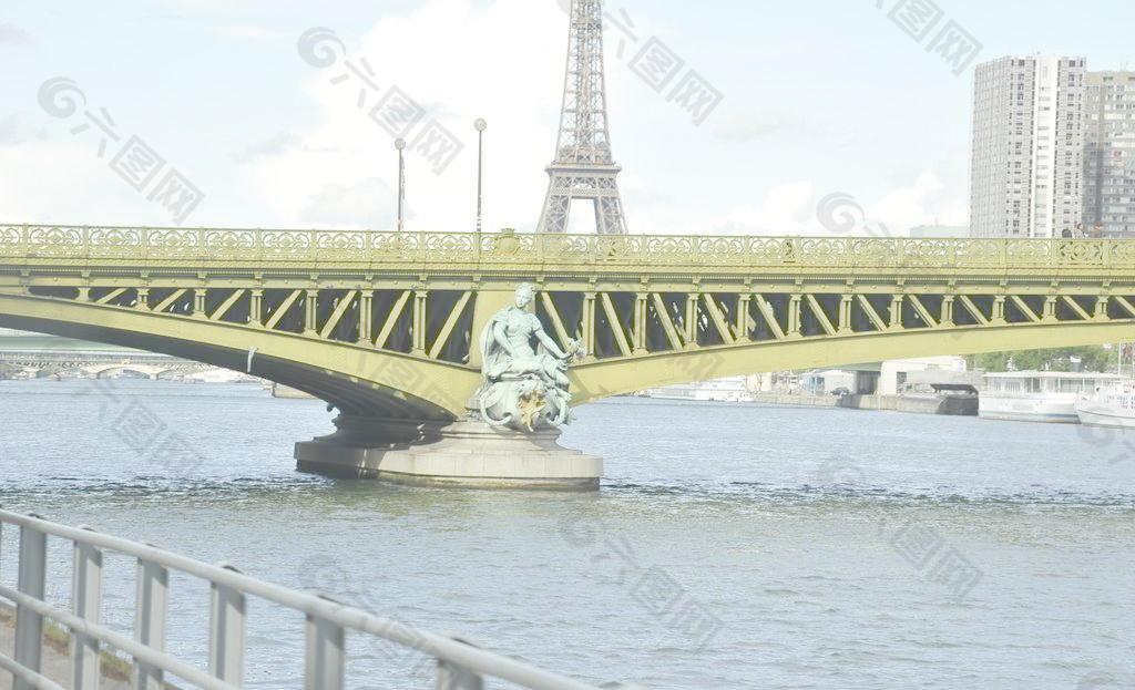 欧式建筑桥图片