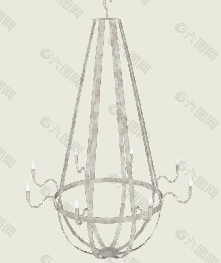 sketchup欧式古典吊灯图片