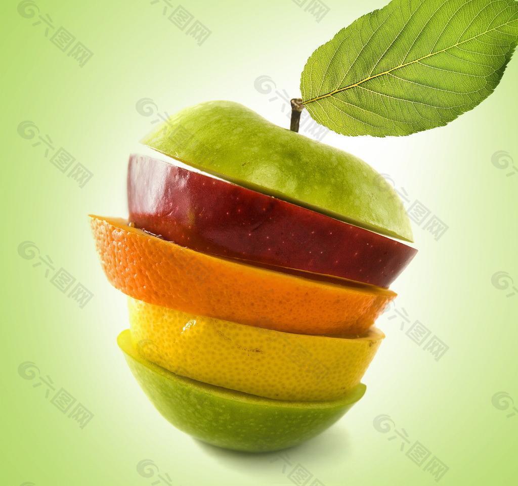 创意水果拼接图片