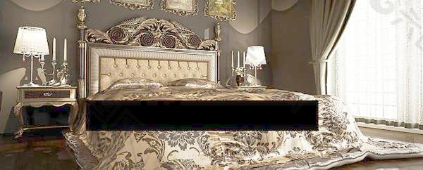 欧式贵族风格卧室图片