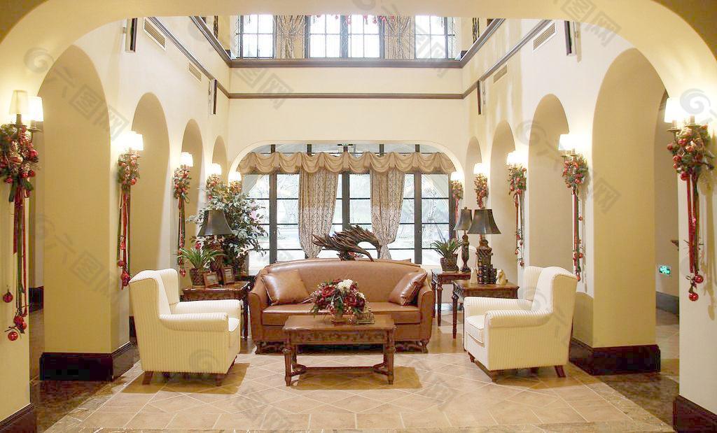 欧式豪华别墅内景图片