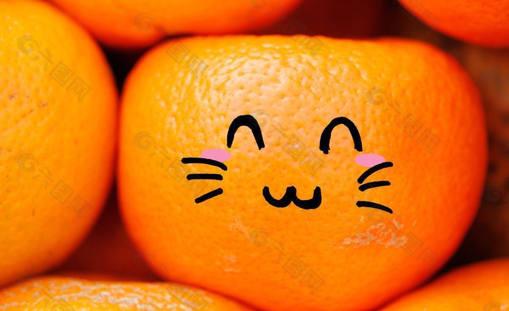 创意水果橙子摄影图片