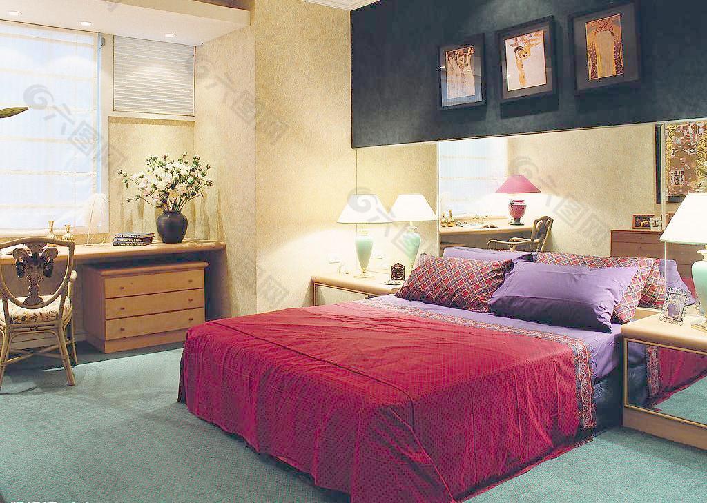 欧式风格卧室布置图片