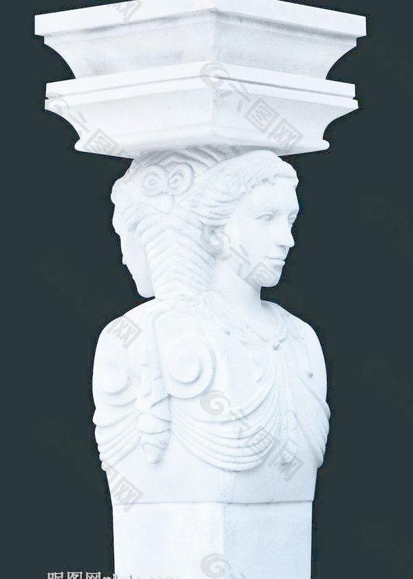 欧式石雕柱子图片