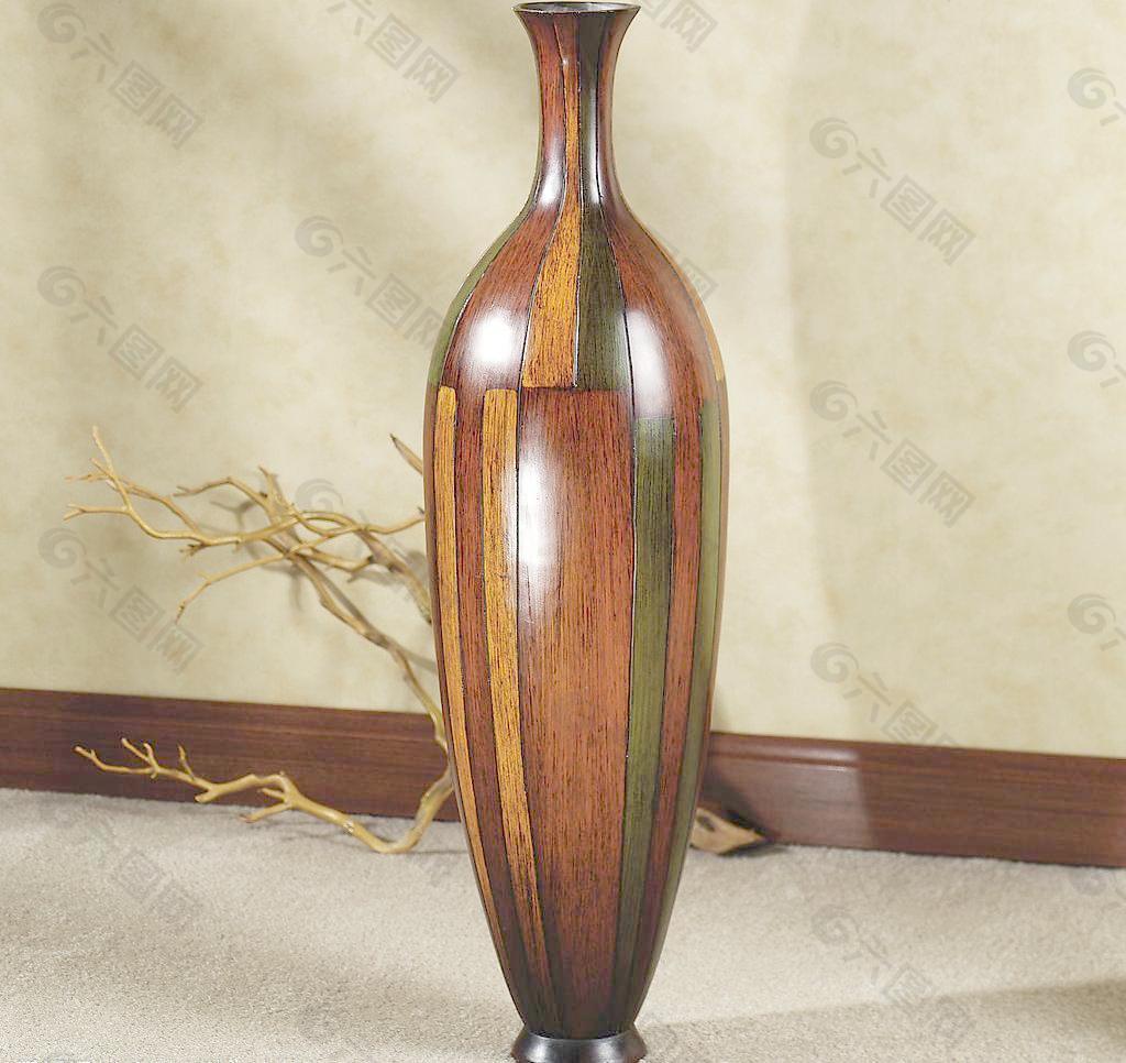 欧式木花瓶图片